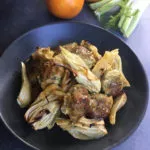 קציצות עם שומר ותפוזים